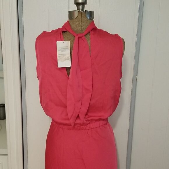 Fashon hot pink dress medium with tags - Picture 5 of 16